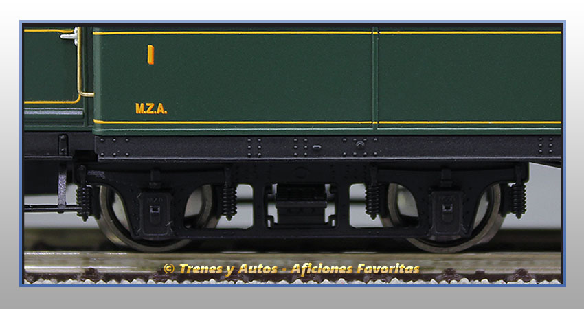 Coche pasajeros verderón Serie 301/344 ACW-37 1ª y 3ª Clase - MZA